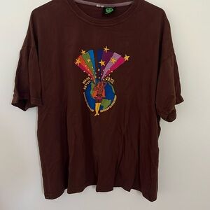 Tunnel Vision brown t-shirt XL mama nature short sleeve